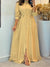 Women's Linen Waist Button Pocket Maxi Dress