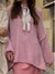 Women's Casual Loose Solid Color Knitted Sweater