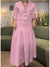 Women's Cotton and Linen Long-sleeved Jacket and Skirt Two-piece Set