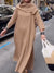 Retro Elegant Lapel Linen Dress