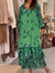 Tulip Print Ruffle Hem Dress