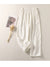 Women's Elastic Waist Cotton and Linen Casual Pants