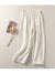 Women's Elastic Waist Cotton and Linen Casual Pants